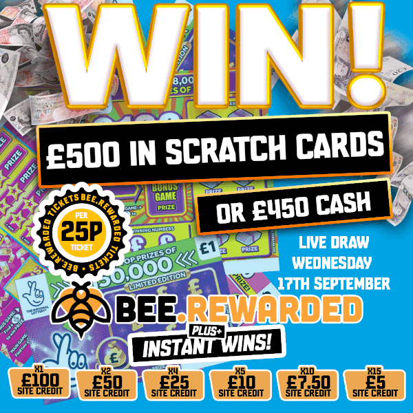 🍀 £500 National Lottery Scratchcards OR £450 Cash — Only 20p a Ticket! 💷
